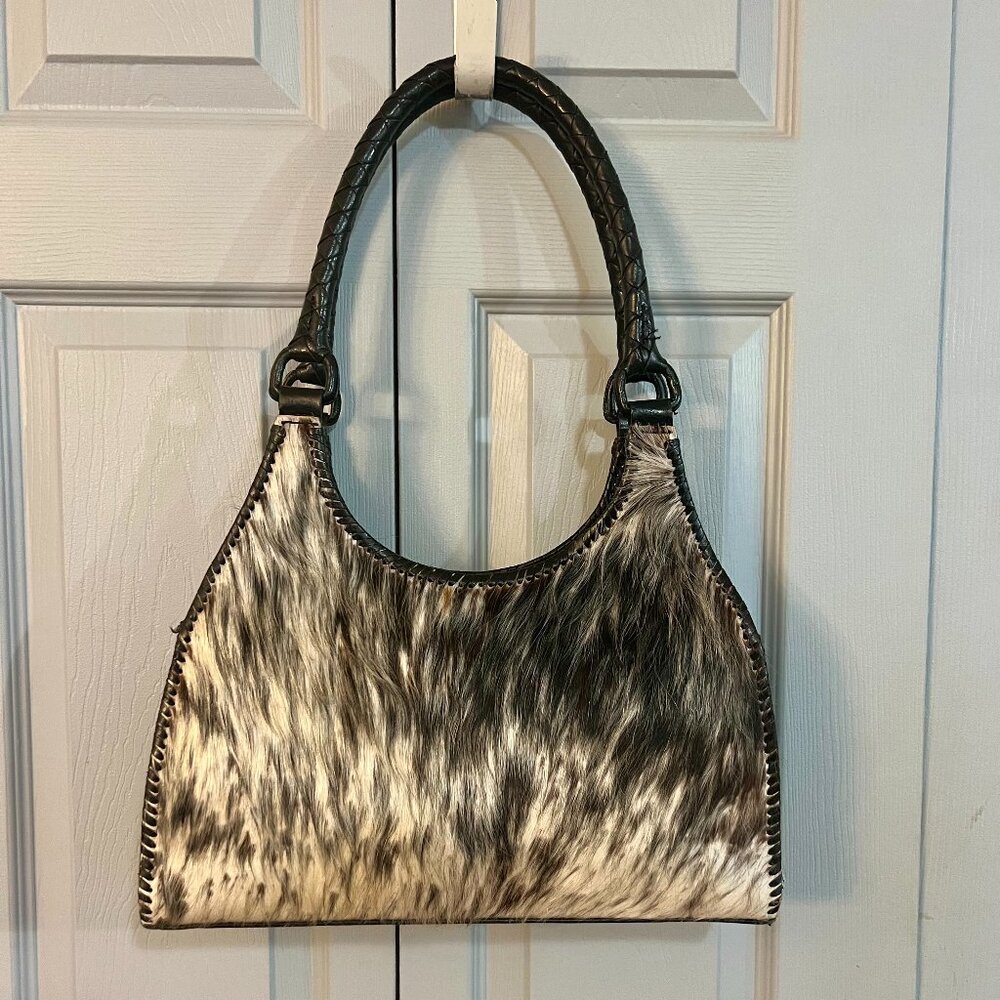 Hair-On Leather handbag from Sayulita Mexico